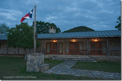 The Front of the House After Sunset