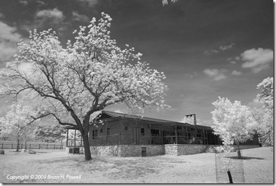 Infrared View of the Back Porch