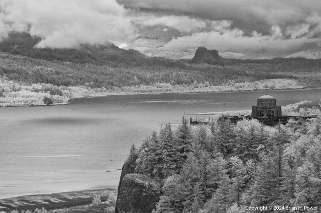 Vista House at Crown Point, overlooking the Columbia River Gorge